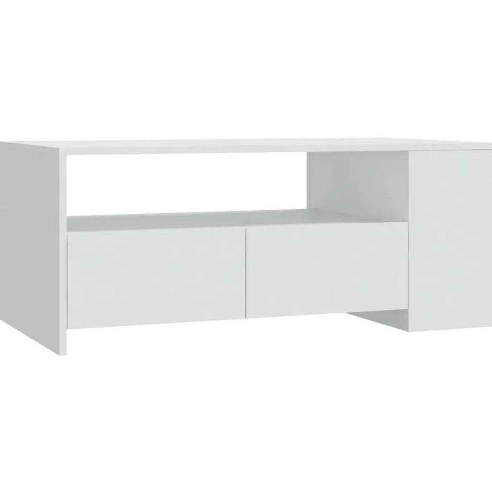 vidaXL Salontafel 102x55x42 cm bewerkt hout zwart