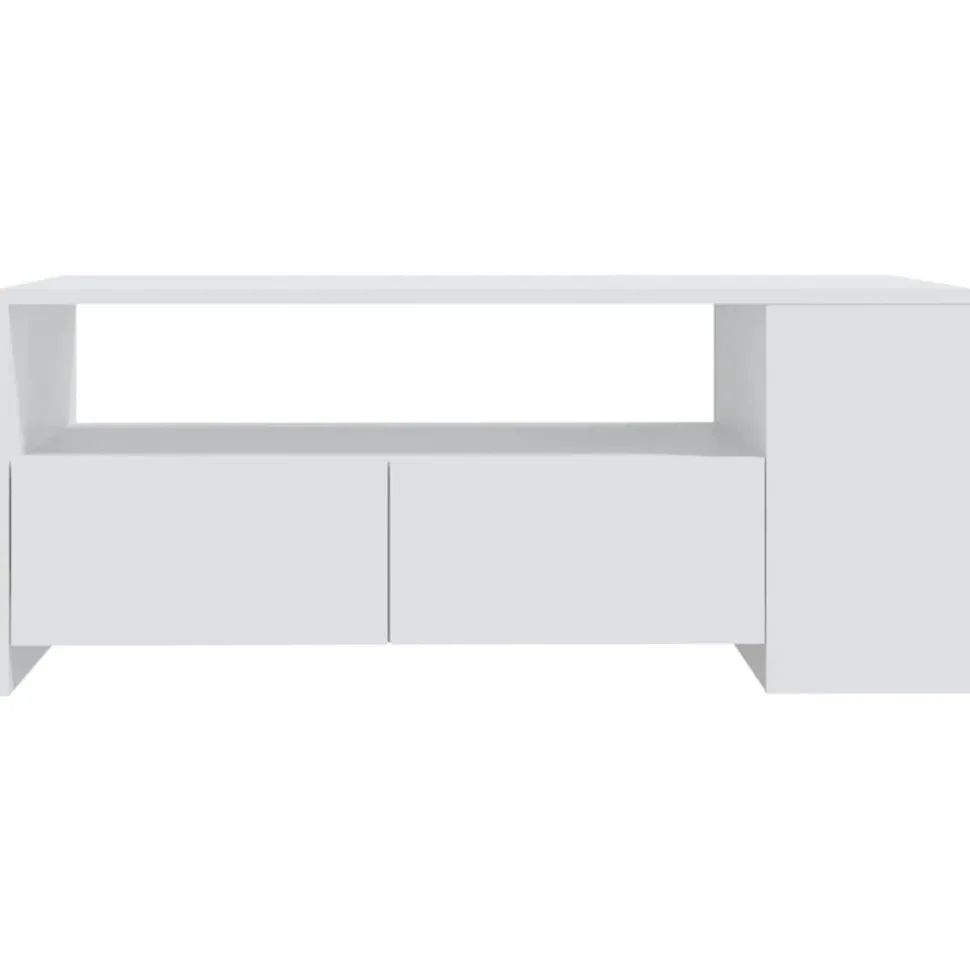 vidaXL Salontafel 102x55x42 cm bewerkt hout zwart