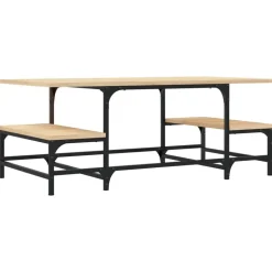 vidaXL Salontafel 100x50,5x40 cm bewerkt hout sonoma eikenkleurig