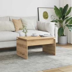 vidaXL Salontafel 68x50x38 cm bewerkt hout artisanaal eikenkleur