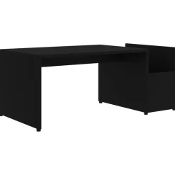 vidaXL Salontafel 90x45x35 cm bewerkt hout zwart