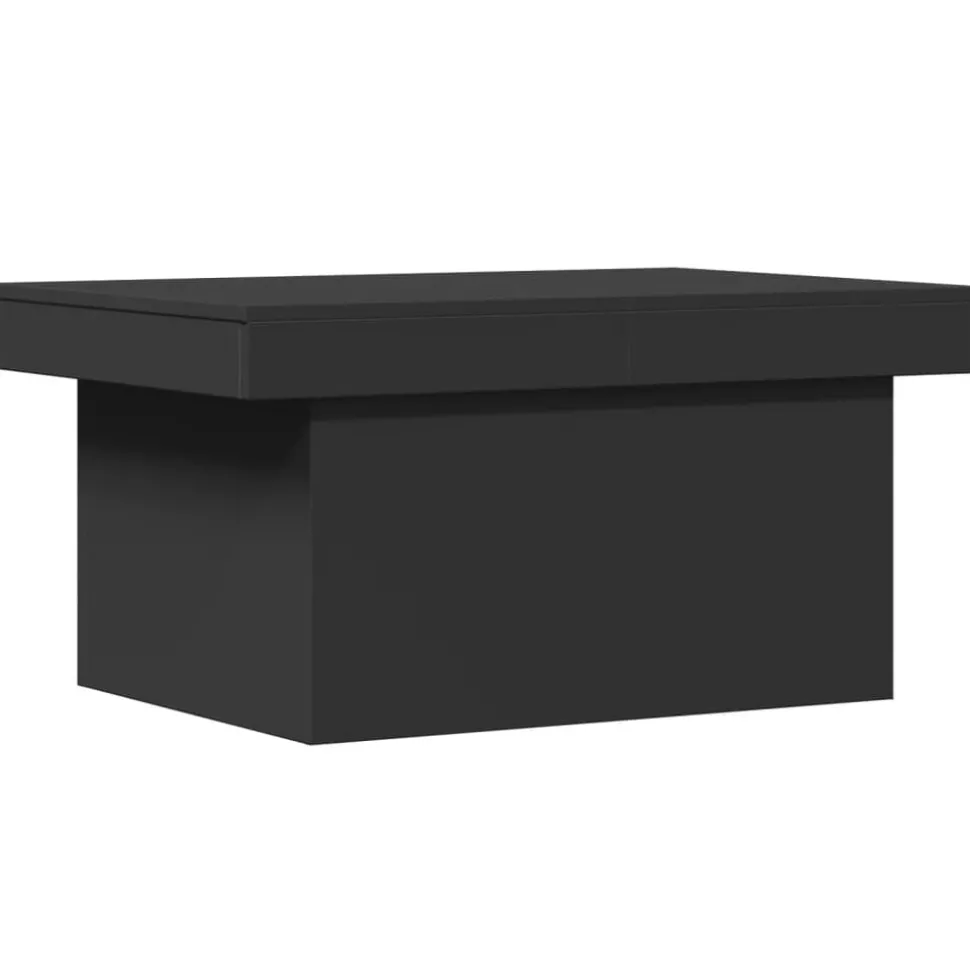 vidaXL Salontafel 80x55x40 cm bewerkt hout zwart