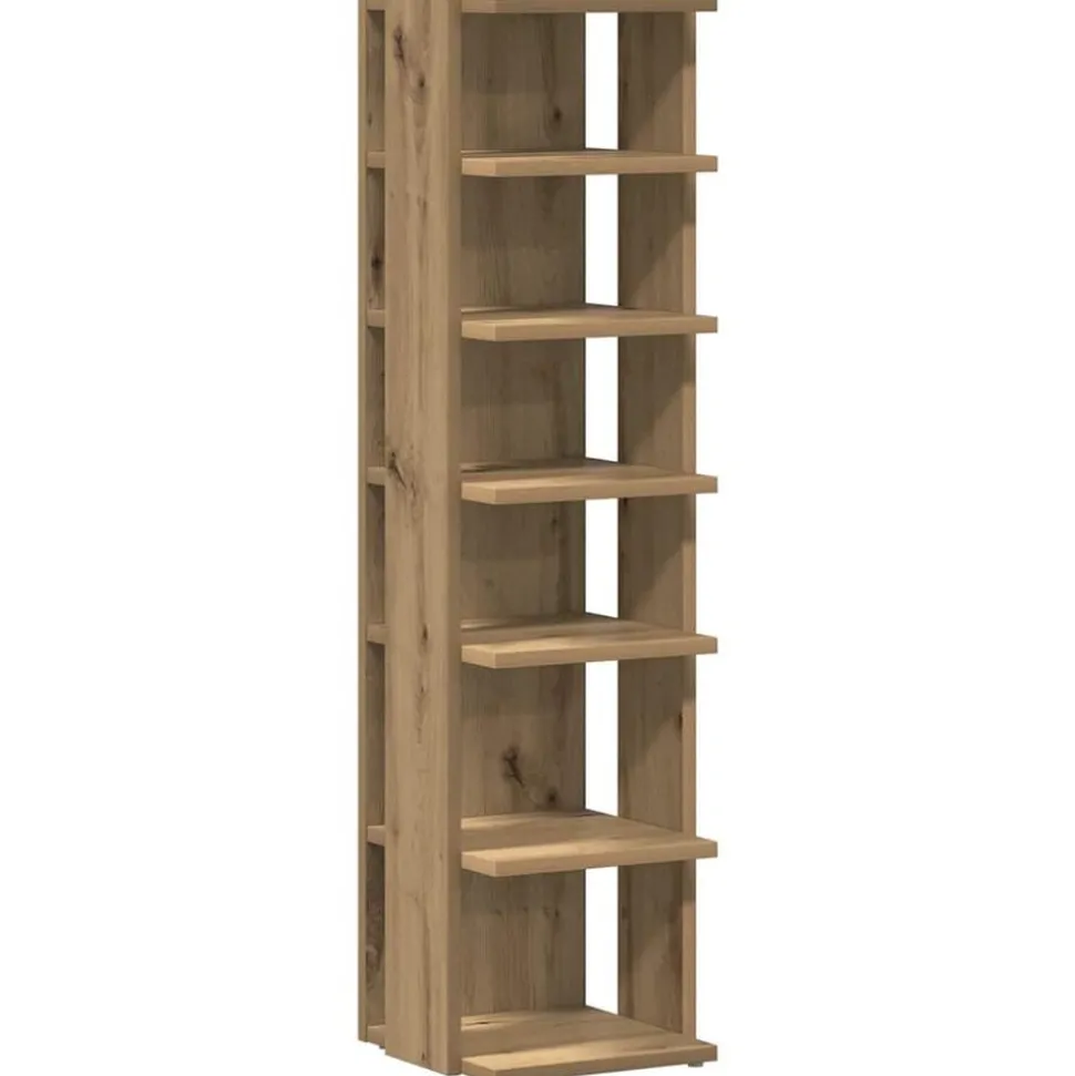vidaXL Salontafel 55x55x42 cm bewerkt hout artisanaal eikenkleurig