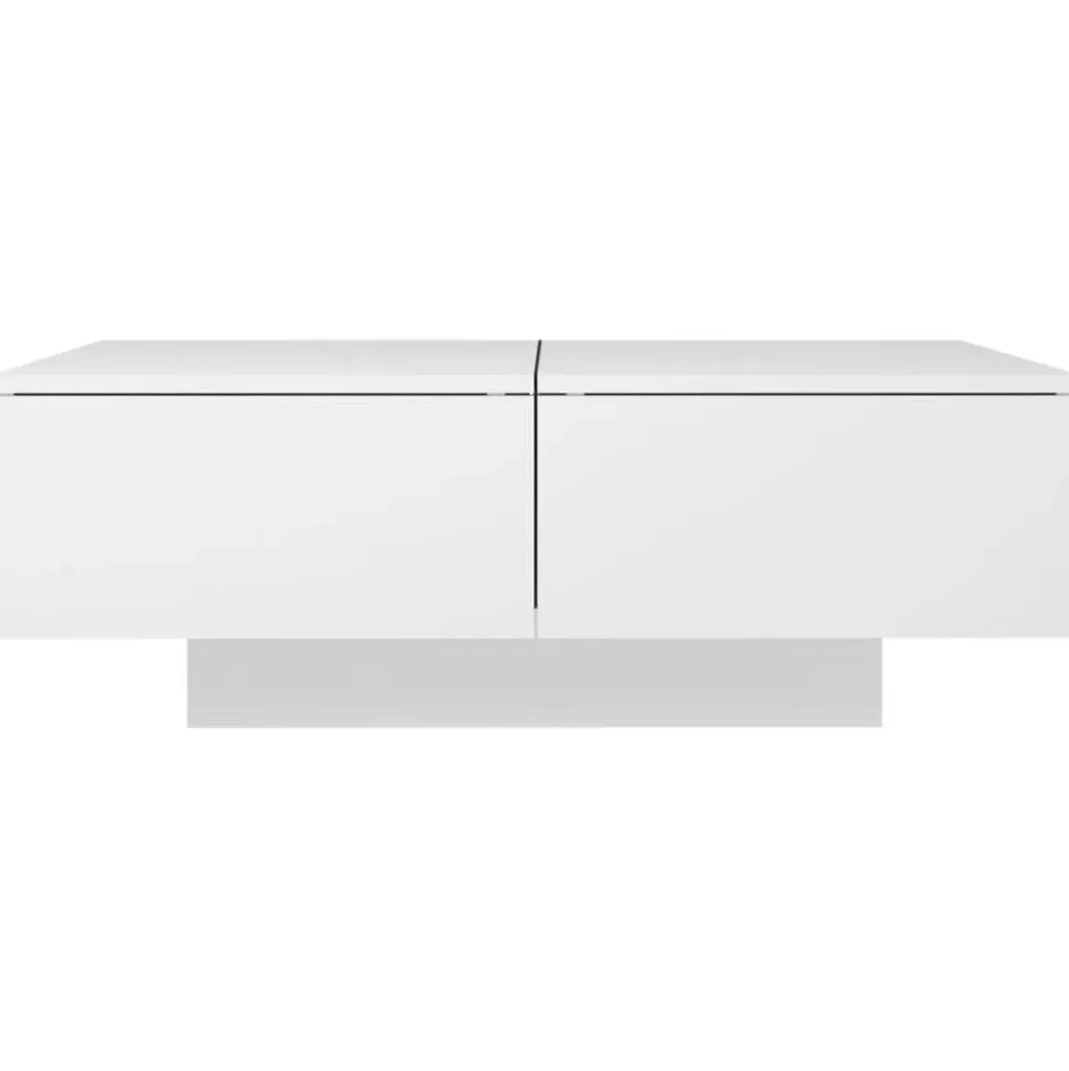 vidaXL Salontafel 90x60x31 cm bewerkt hout wit