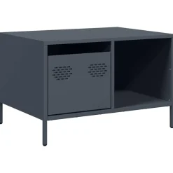 vidaXL Salontafel 68,5x50x43,5 cm koudgewalst staal antracietkleurig