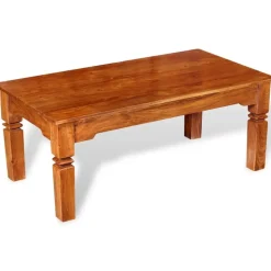 vidaXL Salontafel 110x60x45 cm massief hout