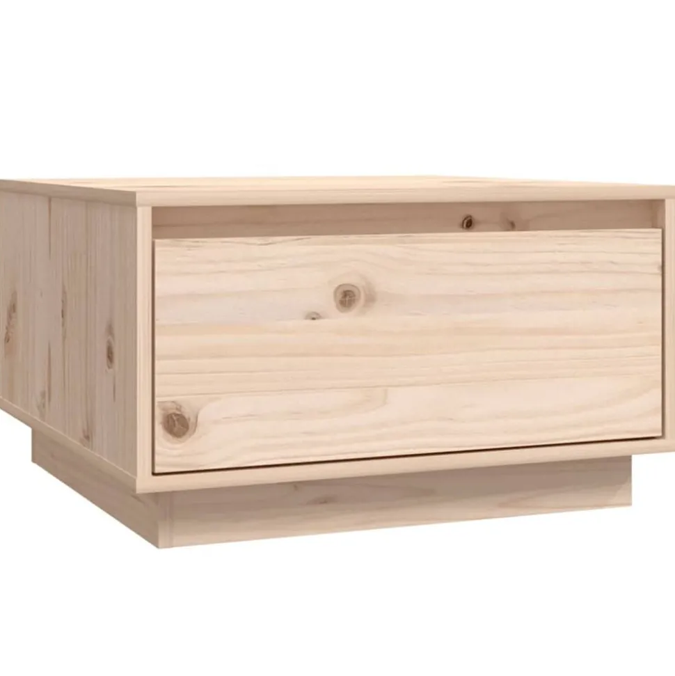 vidaXL Salontafel 55x56x32 cm massief grenenhout