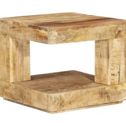 vidaXL Salontafel 45x45x40 cm massief mangohout