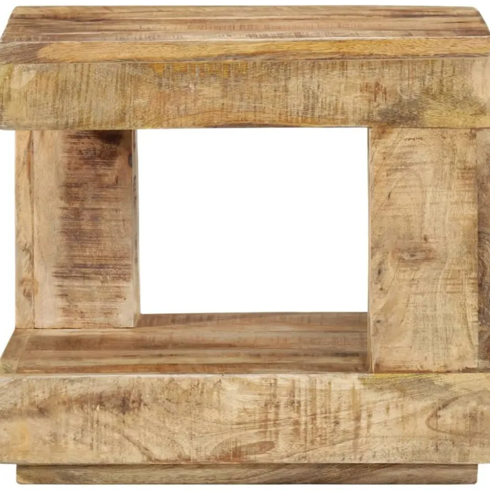 vidaXL Salontafel 45x45x40 cm massief mangohout