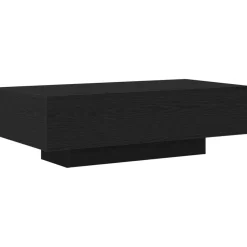 vidaXL Salontafel Zwart Eiken 100 x 49,5 x 31 cm Bewerkt hout