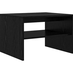 vidaXL Salontafel Zwart Eiken 60 x 50 x 40 cm Bewerkt hout