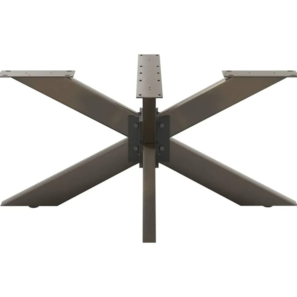 vidaXL Salontafelpoot spider vorm 98x58x(42-43) cm staal naturel