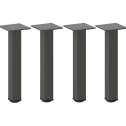 vidaXL Salontafelpoten 4 st 30-32 cm staal antraciet