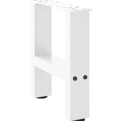 vidaXL Salontafelpoten 2 st 30x(30-31) cm staal wit