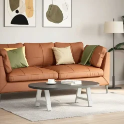 vidaXL Salontafelpoten 2 st A-vormig 30x(30-31) cm staal wit