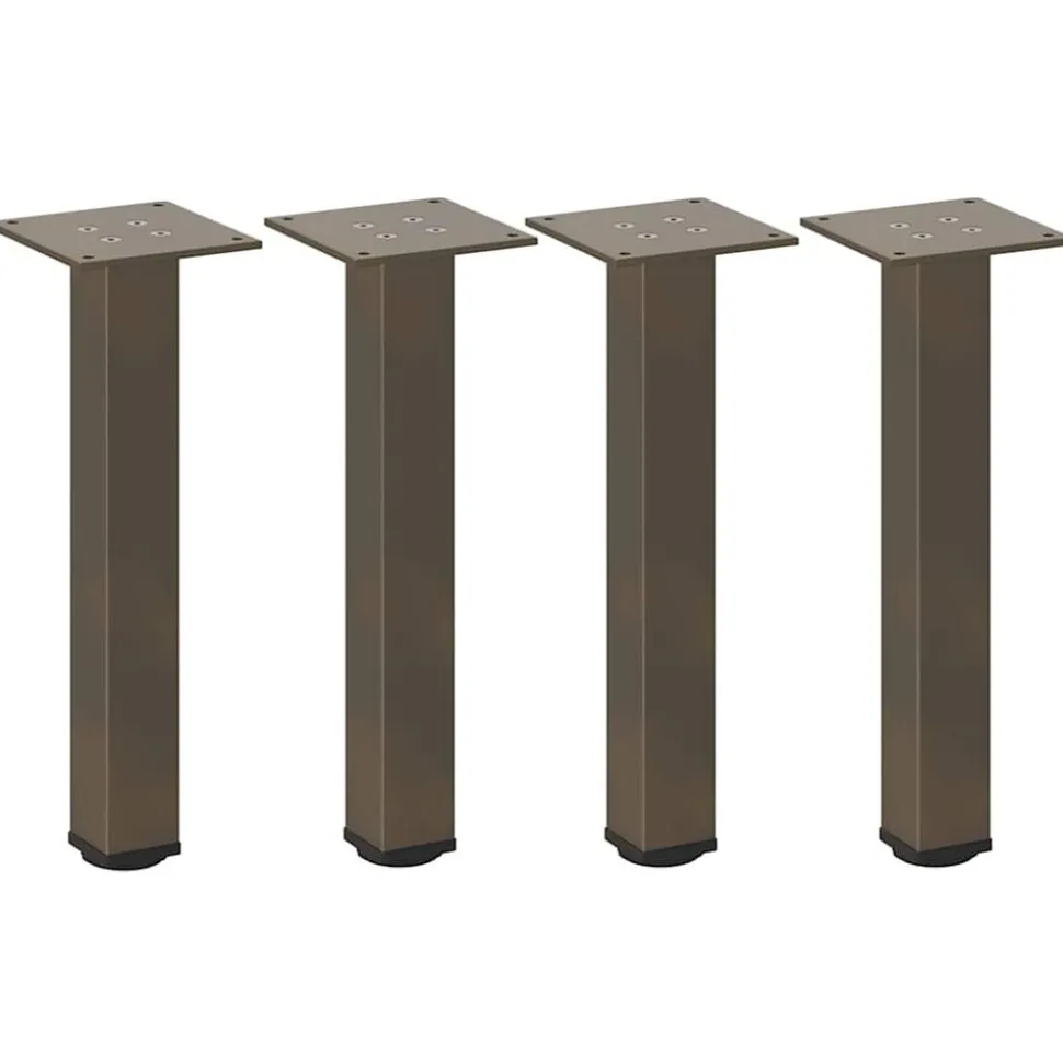 vidaXL Salontafelpoten 4 st 30-32 cm staal naturel