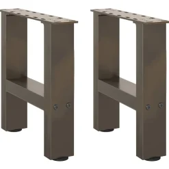 vidaXL Salontafelpoten 2 st 30x (30-31) cm staal naturel staal