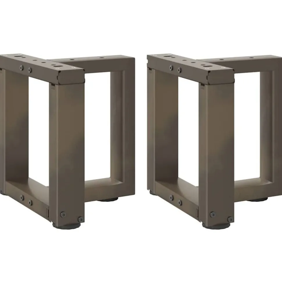 vidaXL Salontafelpoten 2 st T-vormig 30x25x(30-31) cm staal naturel