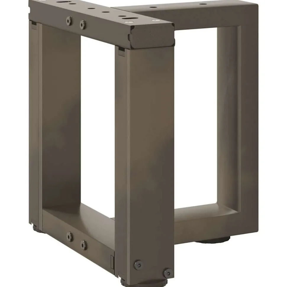 vidaXL Salontafelpoten 2 st T-vormig 30x25x(30-31) cm staal naturel