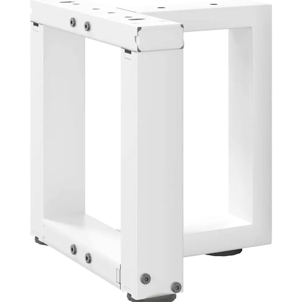vidaXL Salontafelpoten 2 st T-vormig 30x25x(30-31) cm staal wit