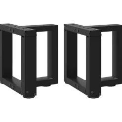 vidaXL Salontafelpoten 2 st T-vormig 30x25x(30-31) cm staal zwart