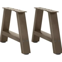 vidaXL Salontafelpoten 2 st A-vormig 30x(30-31) cm staal