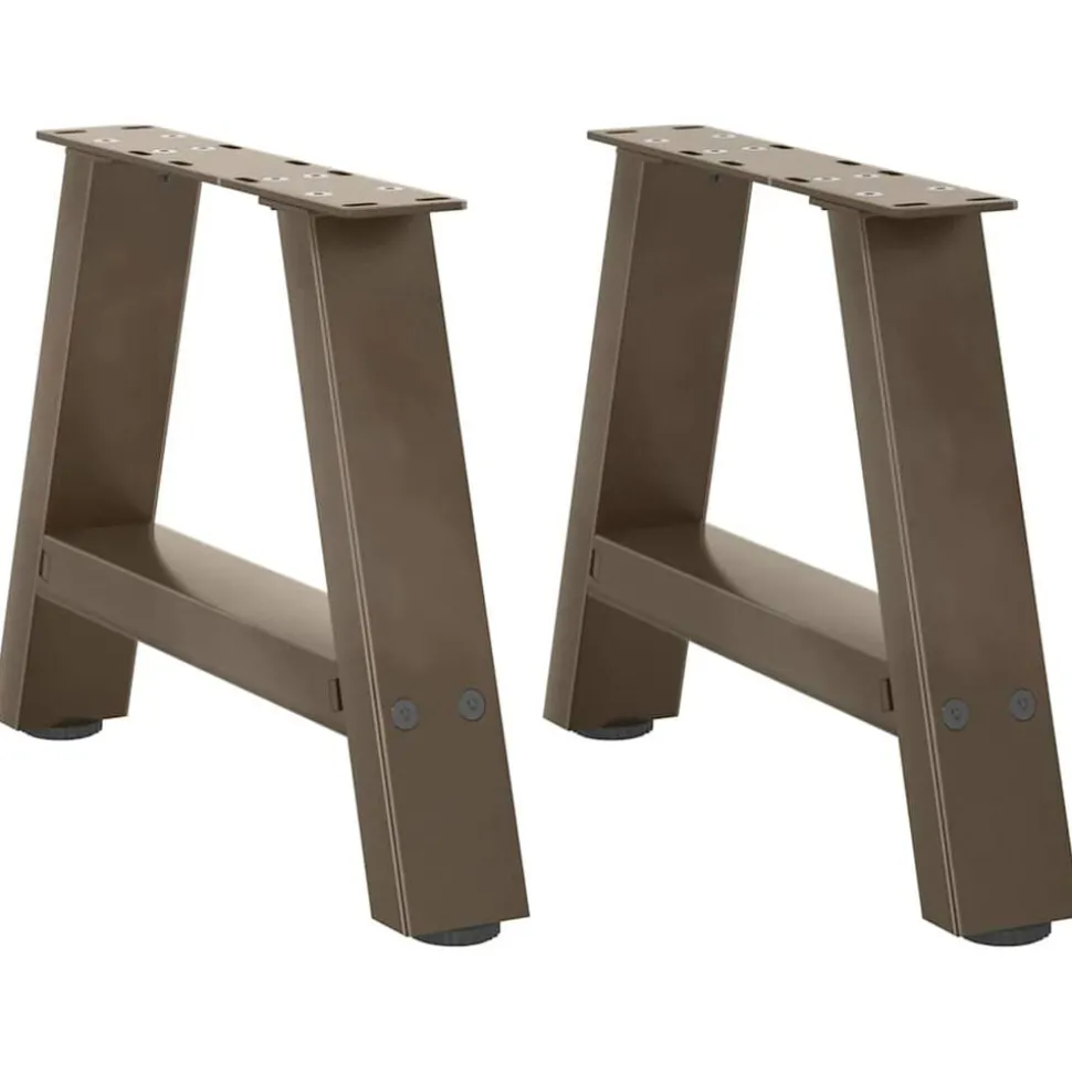 vidaXL Salontafelpoten 2 st A-vormig 30x(30-31) cm staal