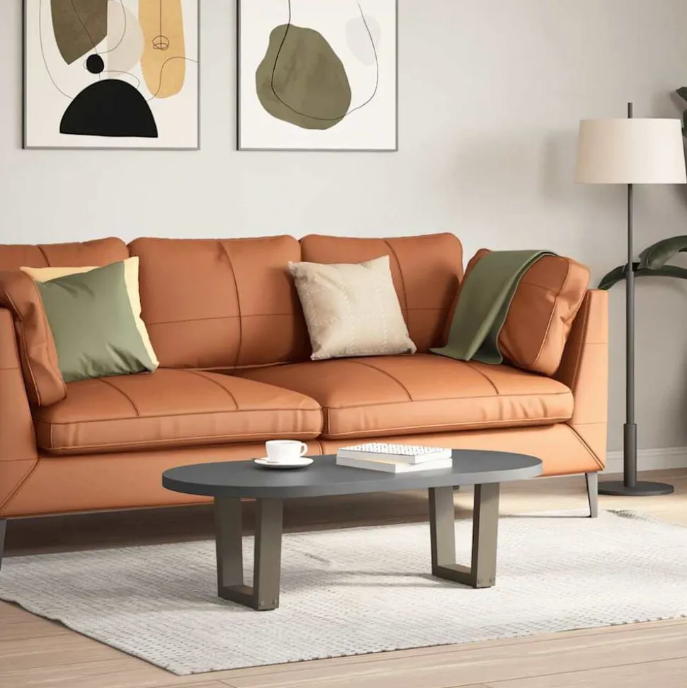 vidaXL Salontafelpoten 2 st V-vormig 30x(30-31,3) cm staal naturel