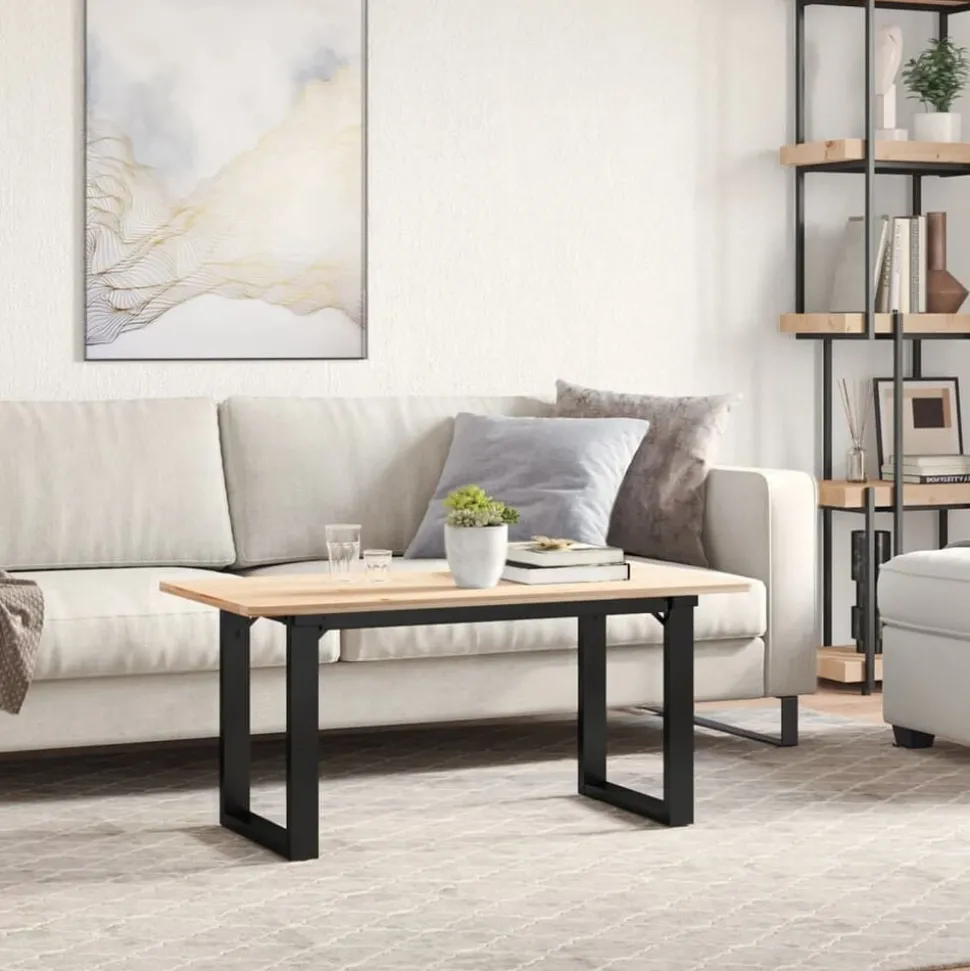 vidaXL Salontafelpoten O-frame 90x30x43 cm staal