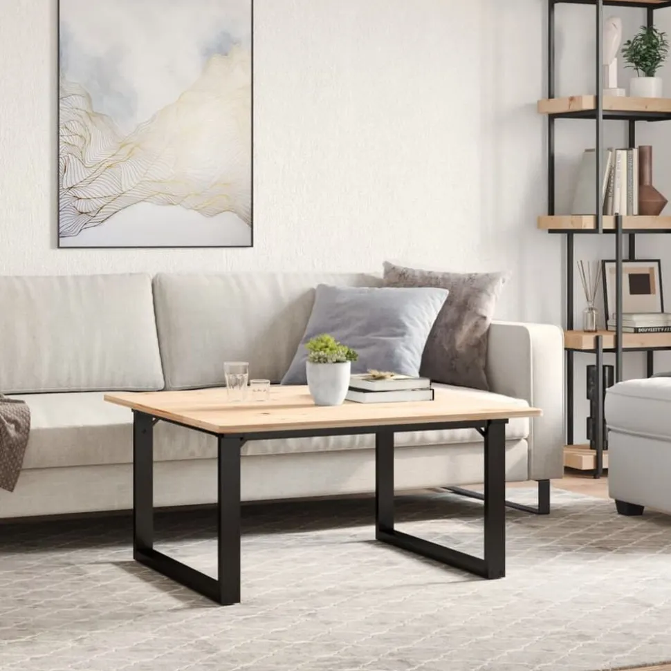 vidaXL Salontafelpoten O-frame 80x70x43 cm staal