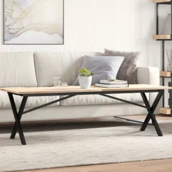 vidaXL Salontafelpoten X-frame 140x30x43 cm staal