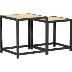 vidaXL Salontafels 2 st MDF sonoma eikenkleurig