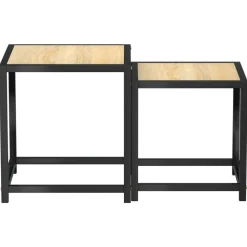 vidaXL Salontafels 2 st MDF sonoma eikenkleurig