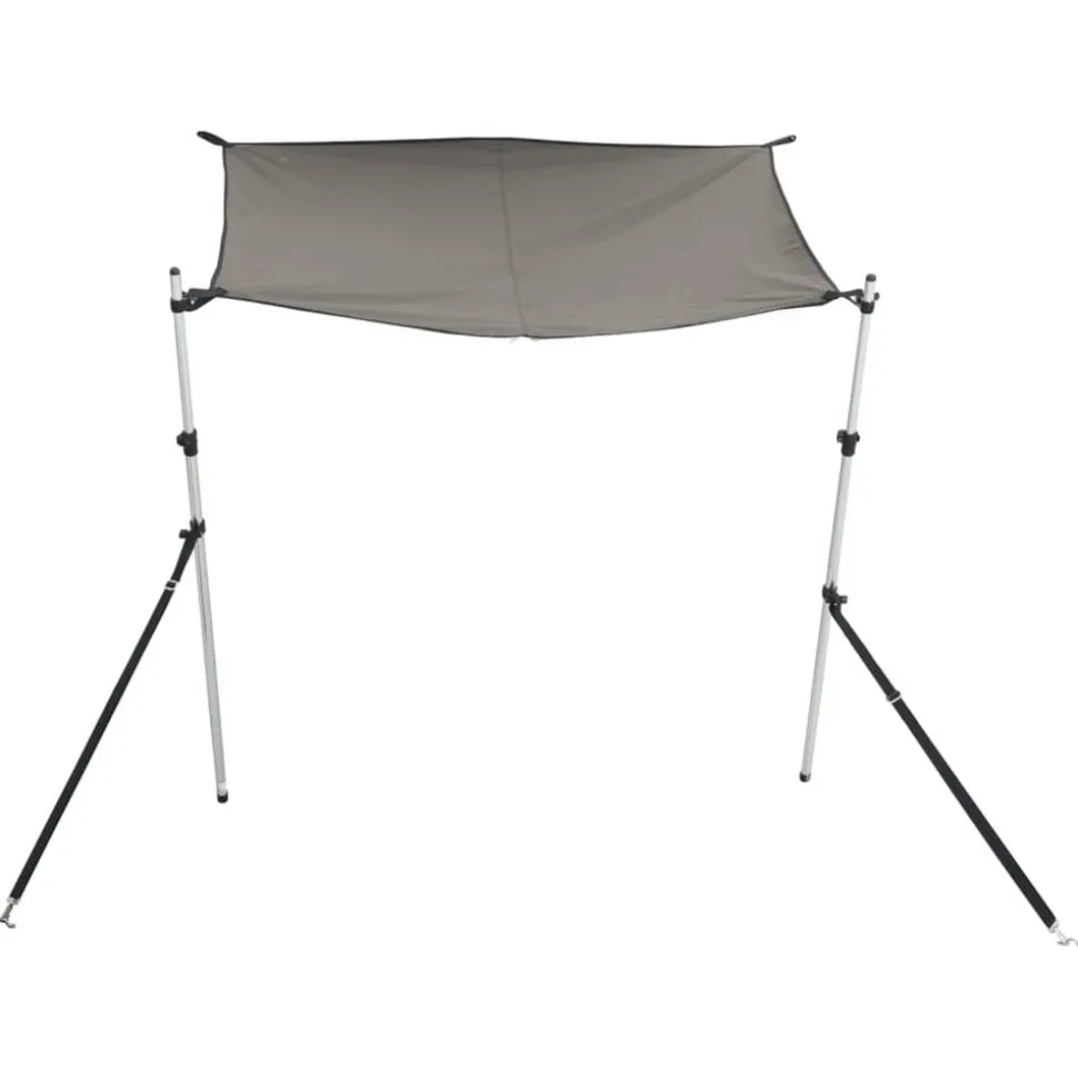 vidaXL Schaduwdoek T-top 170x170x(115-183) cm antracietgrijs