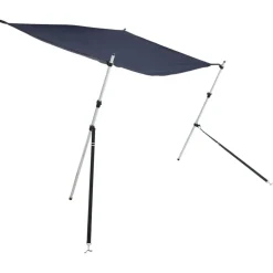 vidaXL Schaduwdoekset T-top 170x170x(113-182,5) cm blauw