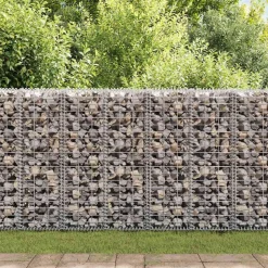 vidaXL Schanskorf met deksels 100x30x30 cm gegalvaniseerd draad