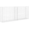 vidaXL Schanskorf 85x30x200 cm gegalvaniseerd staal