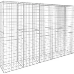 vidaXL Schanskorfmuur met deksel 300x50x200 cm gegalvaniseerd staal