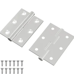 vidaXL Scharnier 2 pcs Zilver 50 x 38 x 1,3 mm Staal