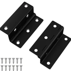 vidaXL Scharnier 2 pcs Zwart 38 x 17 x 60 mm IJzer