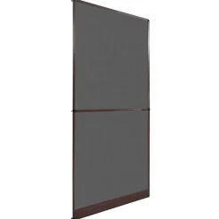 vidaXL Scharnierend Insectenscherm Bruin en zwart 100 x 215 cm