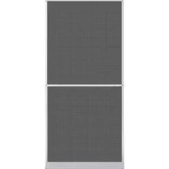 vidaXL Scharnierend Insectenscherm Wit en zwart 100 x 215 cm