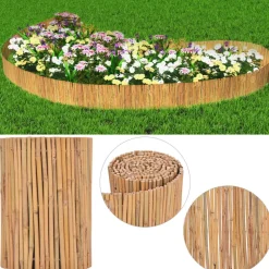 vidaXL Scherm 500x30 cm bamboe
