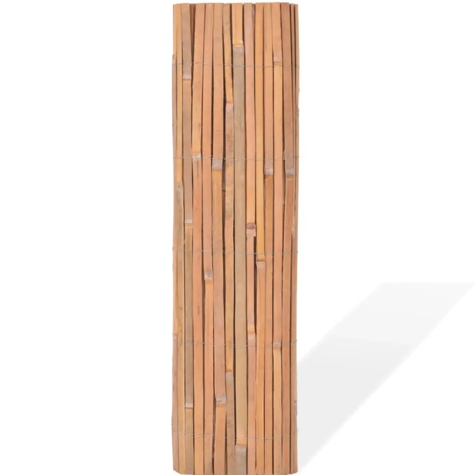 vidaXL Schermen 2 st 100x400 cm bamboe