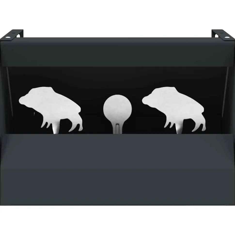 vidaXL Schietkast magnetisch met targets 4+1 wild zwijnontwerp