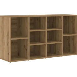 vidaXL Schoenenbank Artisan Eiken 103 x 30 x 54,5 cm Bewerkt hout