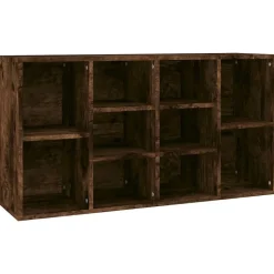 vidaXL Schoenenbank 103x30x55 cm bewerkt hout gerookt eikenkleurig