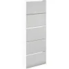 vidaXL Schoenenkast met 5 spiegels 63x17x169,5 cm wit