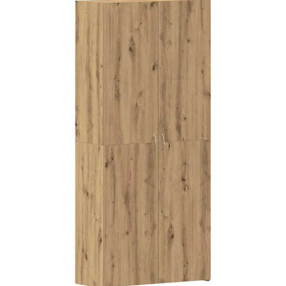 vidaXL Schoenenkast met plank Bruin 80 x 35.5 x 180 cm Bewerkt hout