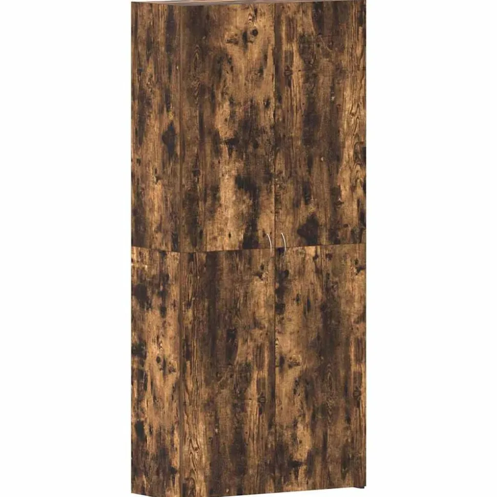 vidaXL Schoenenkast Multikleur 80 x 35.5 x 180 cm Bewerkt hout